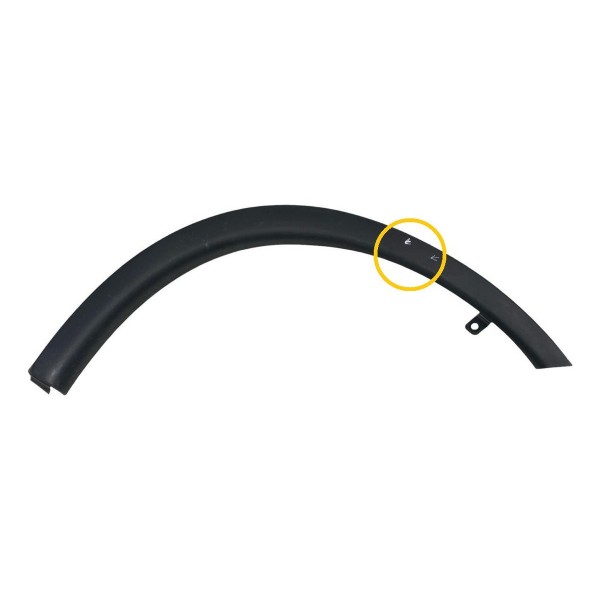 Aplique Paralama Preto Fosco Dian. Direito Outlander 17 A 20